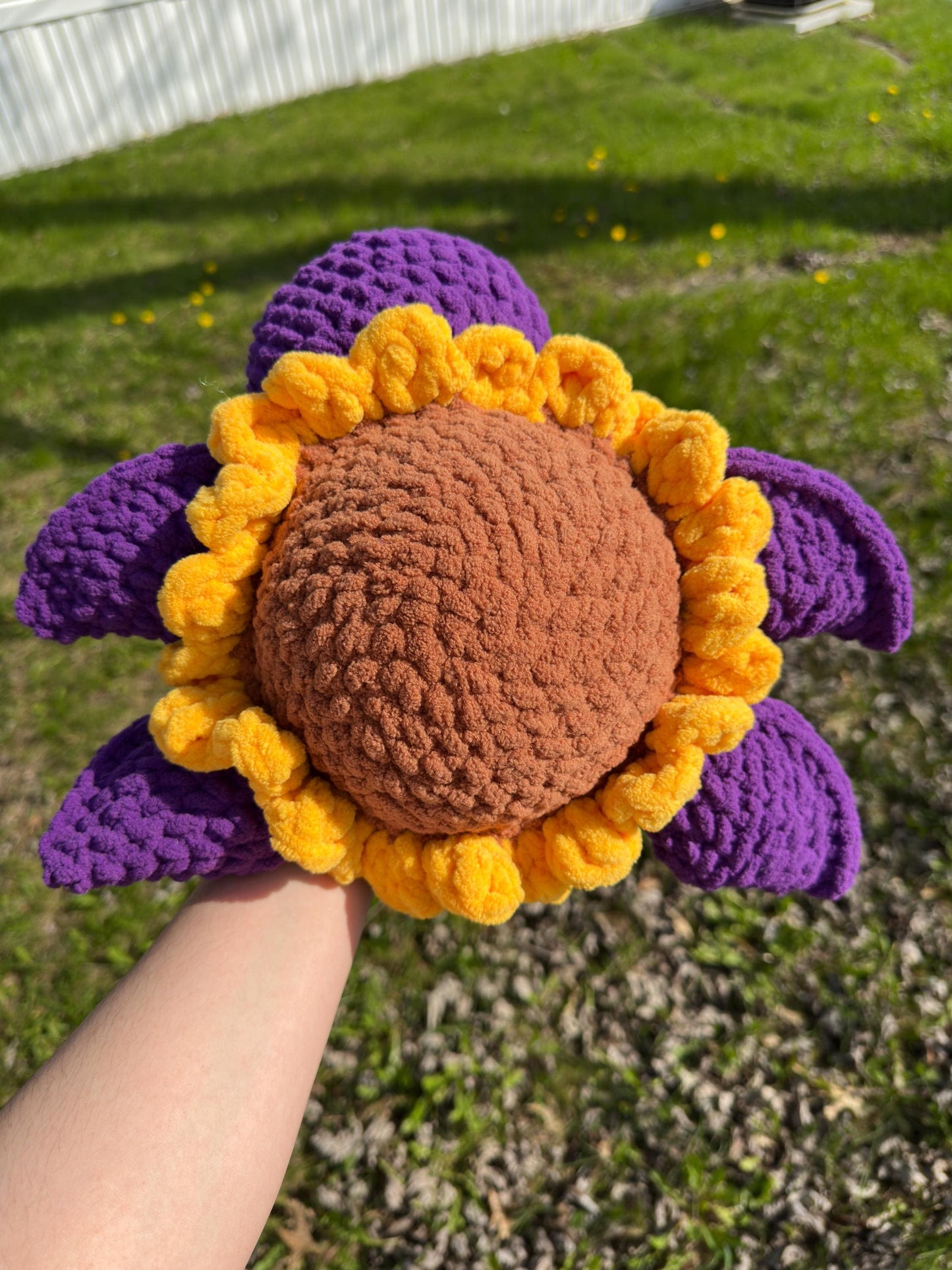 Sunflower Crochet Turtle