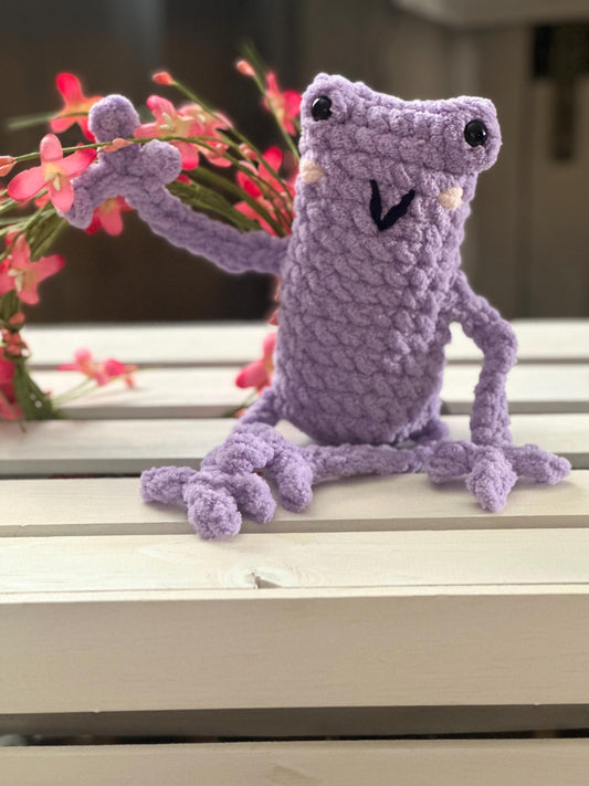 Leggy Frog-Crochet Plushie