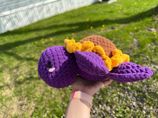 Sunflower Crochet Turtle